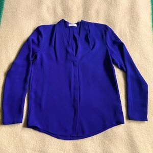 Royal Blue Aritzia Babaton Power Blouse
